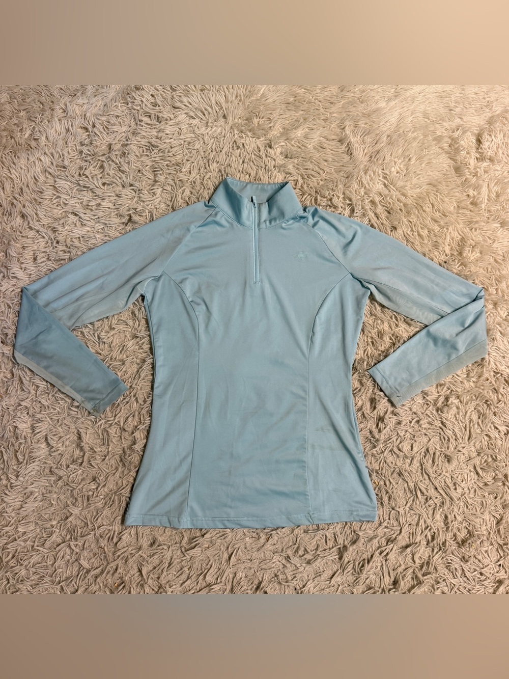 Women’s Small Blue Smartpak Long Sleeve Horseback Riding Sunshirt